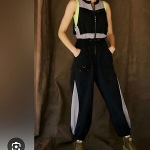 FP Movement by Free People Black and White Jumpsuit